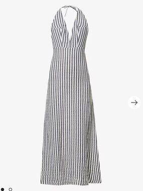 MUSIER PARIS Donoussa striped cotton-blend midi dress